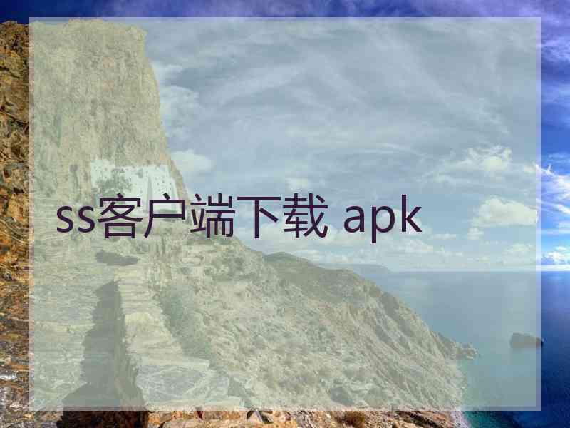 ss客户端下载 apk